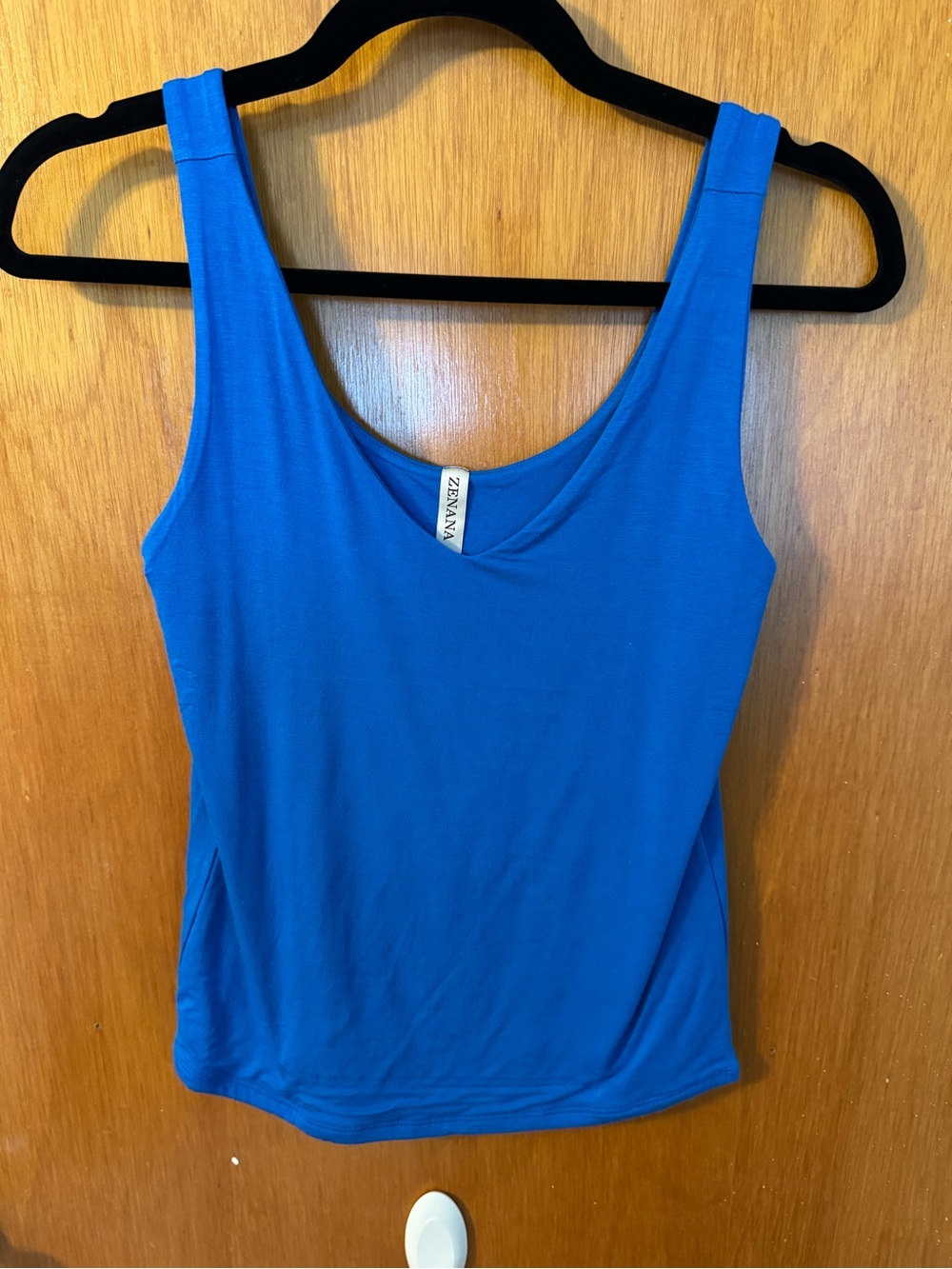 Zenya Royal Blue Scoop Neck Tank Top
